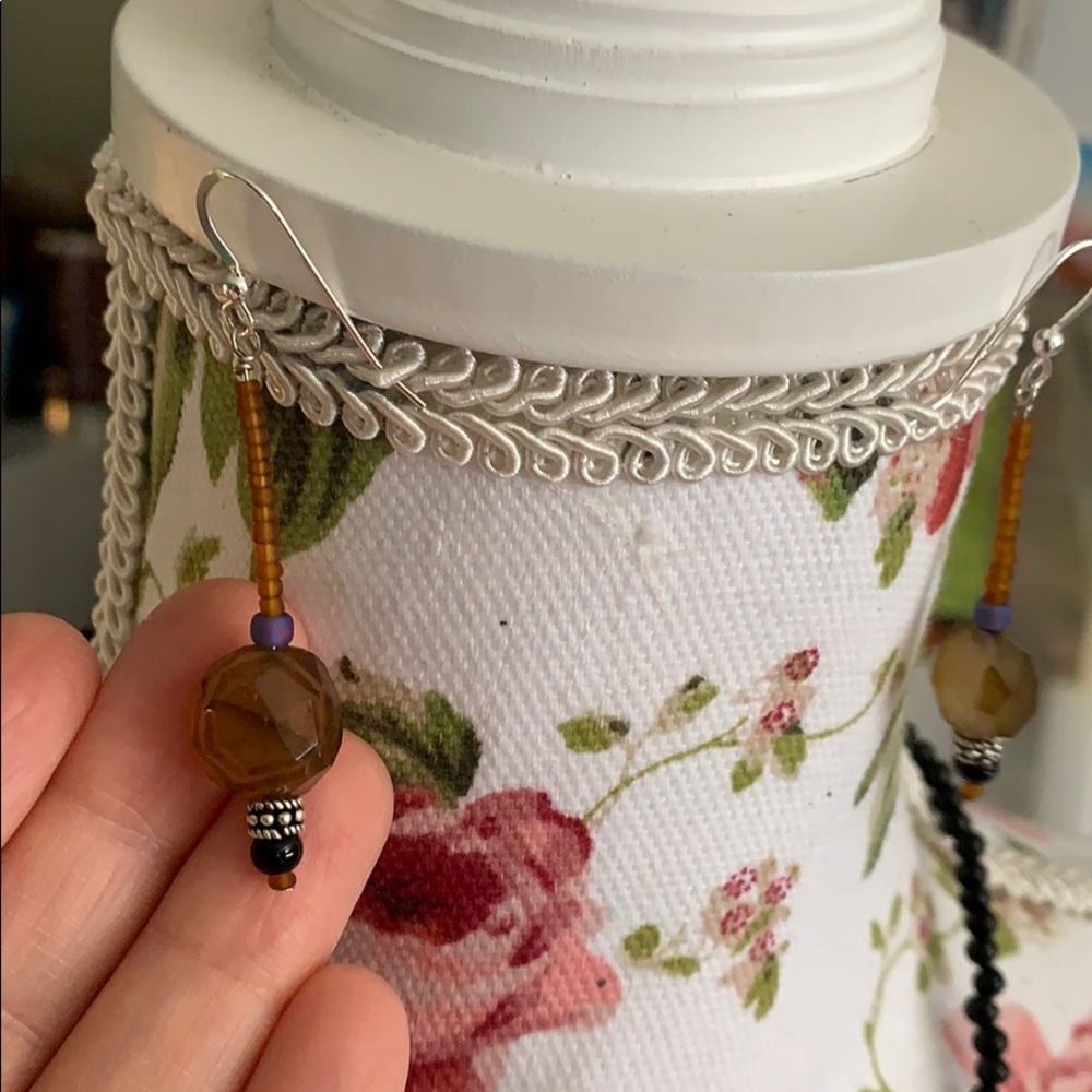 Agate Freshwater Pearl & SSilver accents - Picture 3 of 8